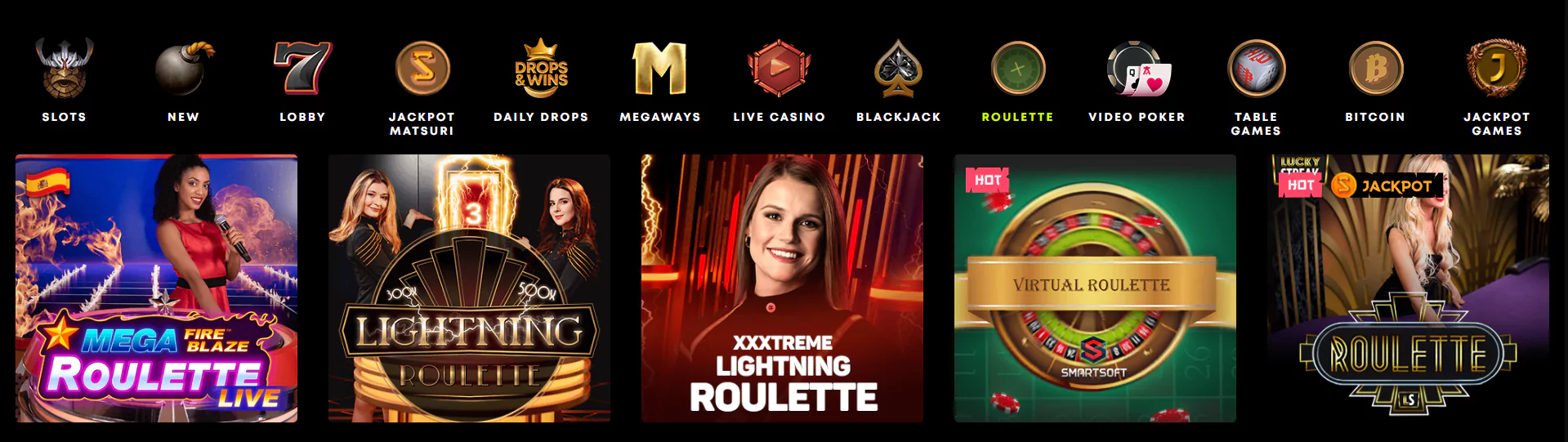 Roulette at Spin Samurai Casino - Screenshot From Official Website